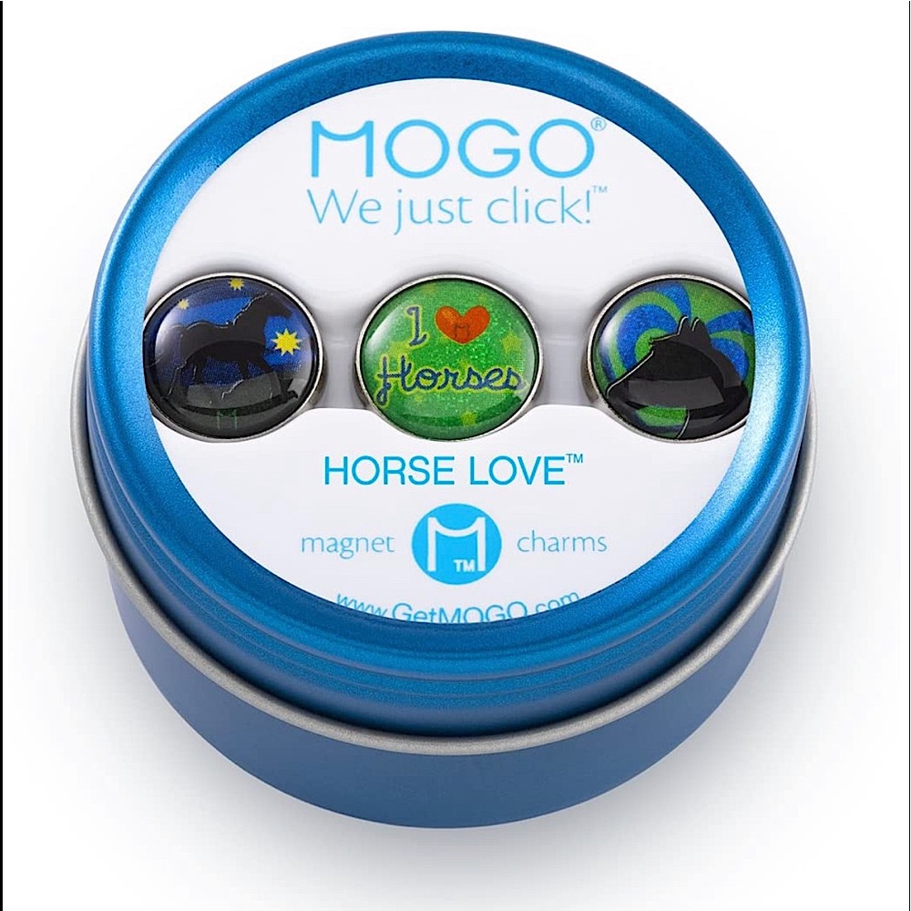 MOGO, I love horses, magnetic charms.